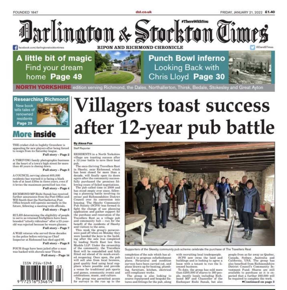 clip of a newspaper article 